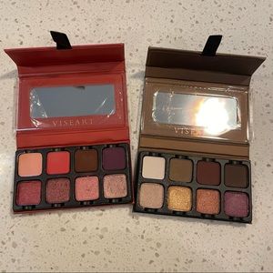Viseart Petite Pro Un and Deux Eyeshadow Palettes EUC